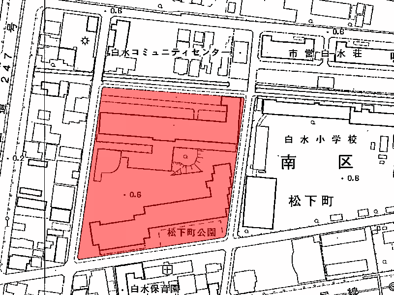 地図：パークシティ松下