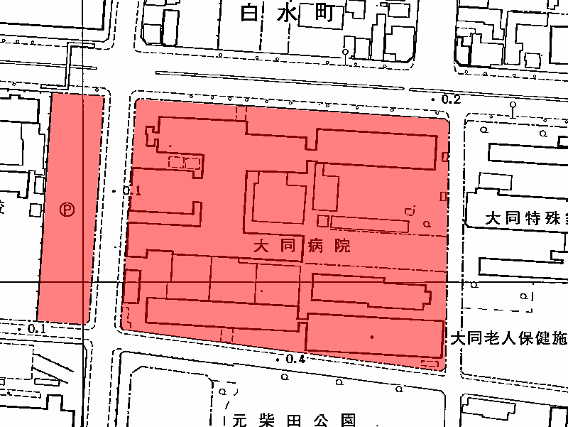 地図：大同病院