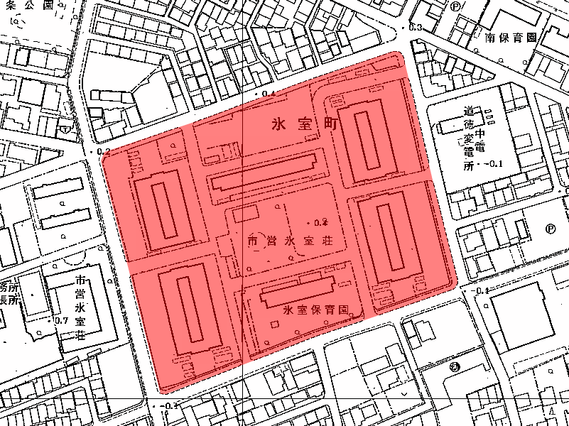 地図：市営氷室荘