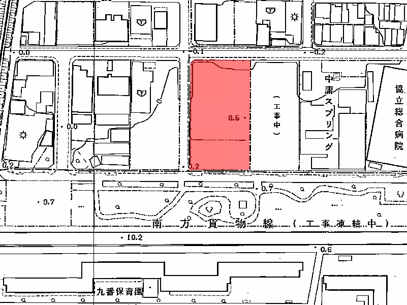 地図:ライオンズマンション六番(参番・五番)