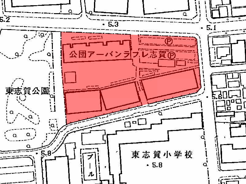 地図：アーハ゛ンラフレ志賀(分譲)