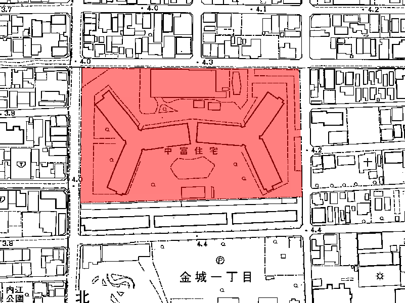 地図：中富住宅