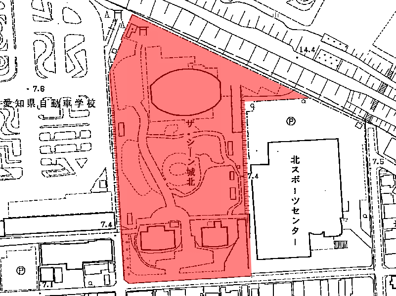 地図:ザ・シーン城北