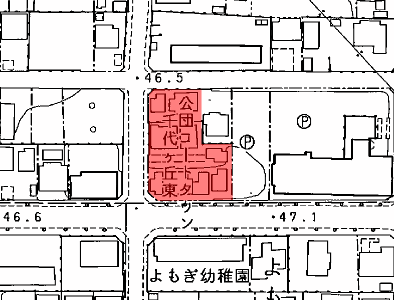 地図：コ-トタウン千代ケ丘