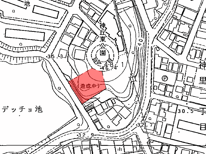 地図：(仮)サンマンションアトレ神丘