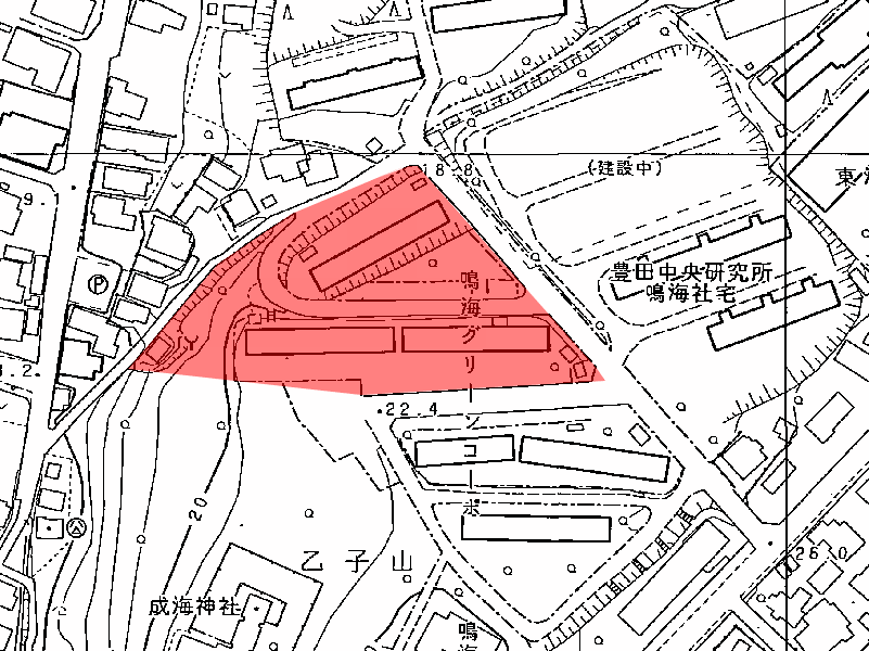 地図:成海グリーンコーポ(北)