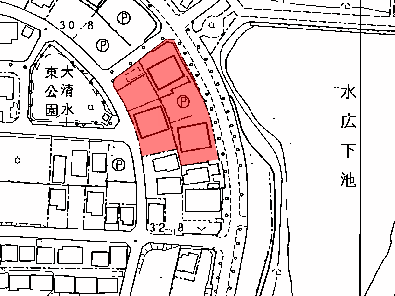 地図:シティコ-ポ水広下