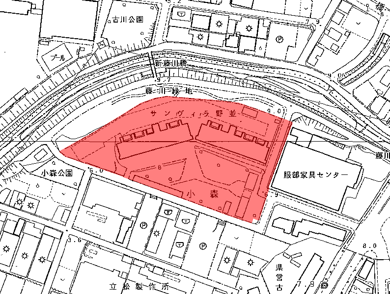 地図:サンヴィラ野並