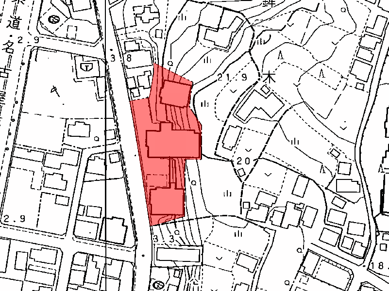 地図:サンマンションアトレ鉾の木
