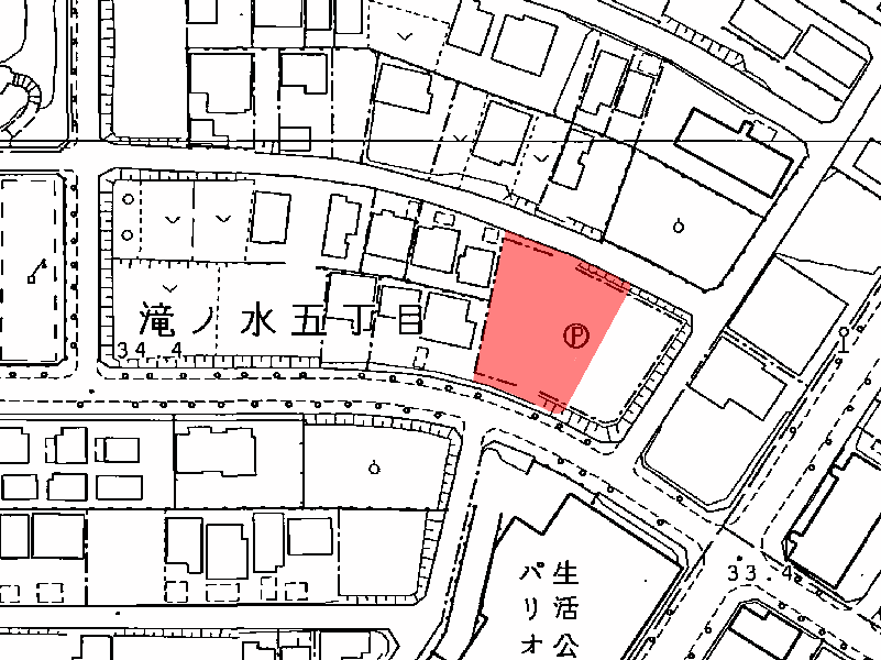地図:(仮称)滝ノ水ヒルズ