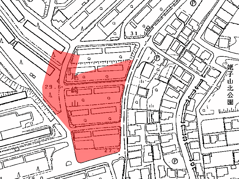 地図:公団鳴海団地