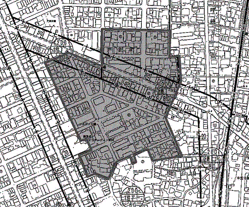 地図:戸部町南部地域