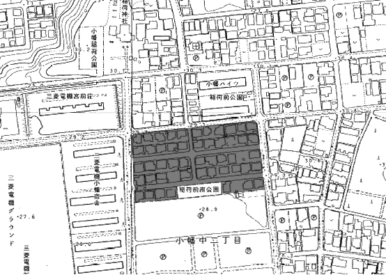 地図:小幡稲荷前団地