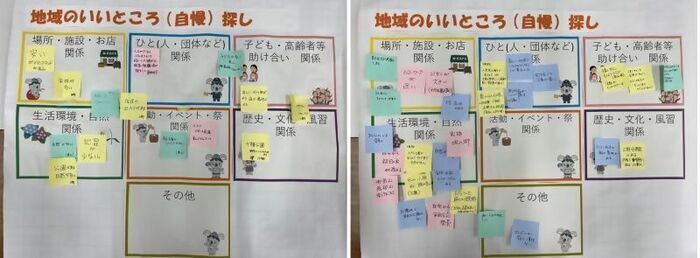 写真:いいところ探し模造紙1・2