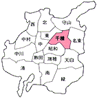 地図：千種区の所在地