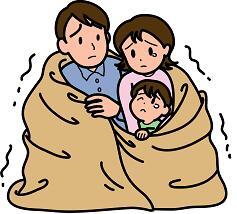 イラスト：避難所では、さまざまな制約の中で生活するということのイメージ