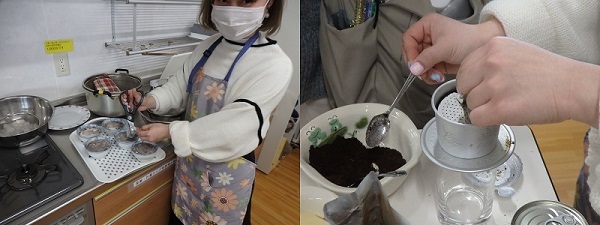 写真：料理中の様子