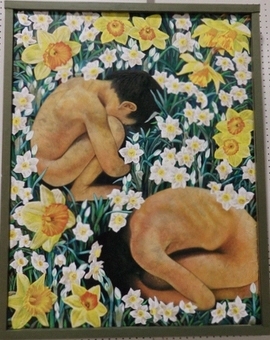 写真:市長賞受賞作品「待春」(洋画の部)