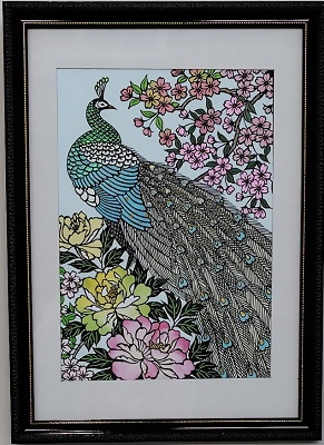 写真:市長賞受賞作品「孔雀」(工芸・彫刻の部)