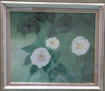 写真:市長賞受賞作品「椿」(日本画の部)