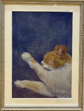 写真：市長賞受賞作品「ゆめのなか」（日本画の部）