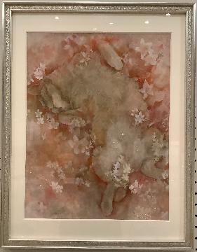 写真:市長賞受賞作品「おひるね」(日本画の部)