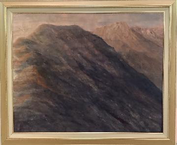 写真:区長賞受賞作品「五龍岳」(日本画の部)