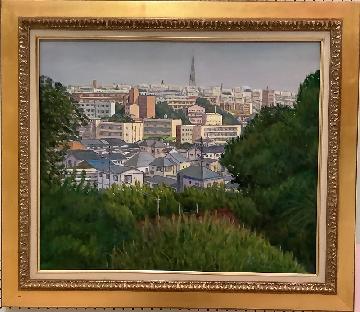 写真:区長賞受賞作品「テレビ塔の見える丘」(洋画の部)