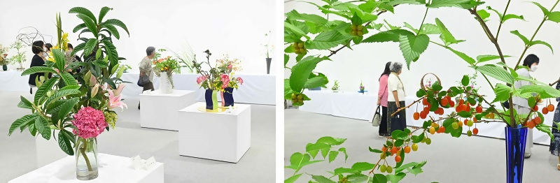 写真：会場中央の作品