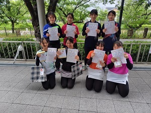 写真:「高校女子の部」入賞者