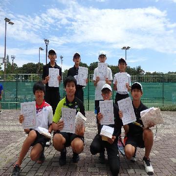 写真:「中学男子の部」入賞者