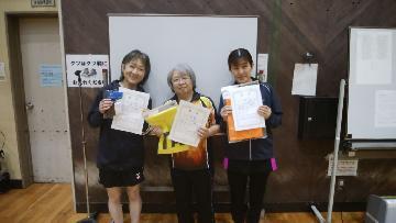 写真:シングルスベテラン女子の部