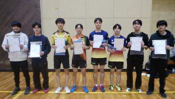 写真:ダブルス男子の部