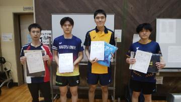 写真:シングルス一般男子の部