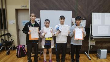 写真:シングルス一般女子の部