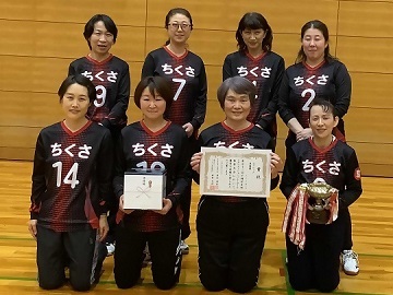 写真:準優勝チーム「ちくさ」