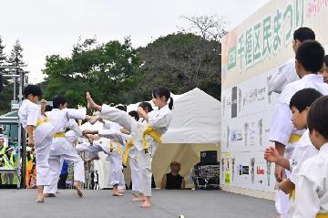 写真:空手の様子