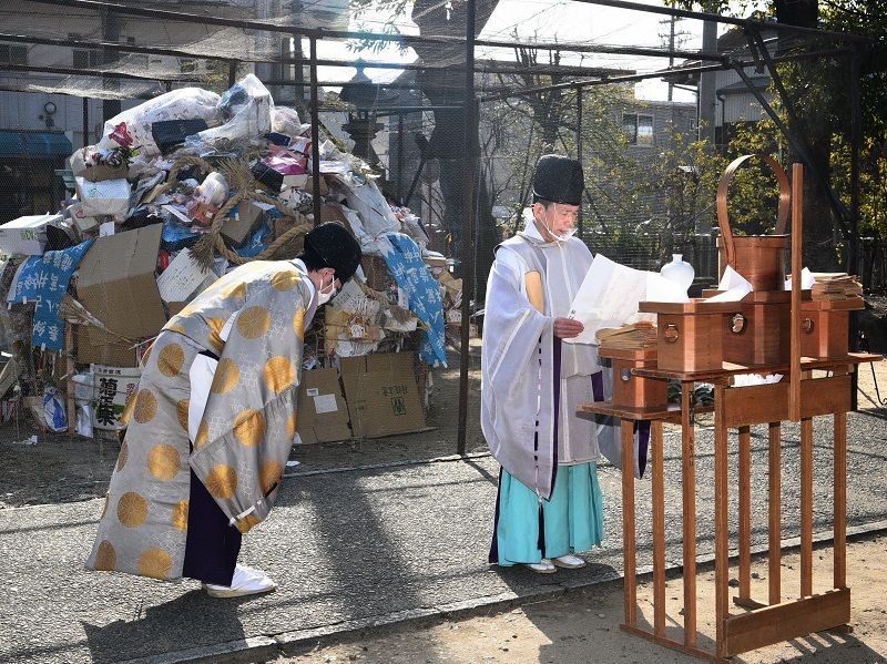 写真：左義長祭1