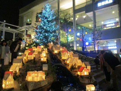 星が丘テラスのイルミネーションの写真