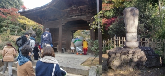 写真:相応寺での撮影風景