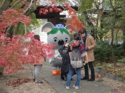 写真:善篤寺での撮影風景