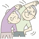 体操しているイラスト