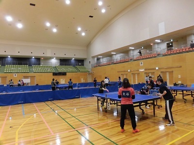 写真:第61回東区卓球大会の様子1