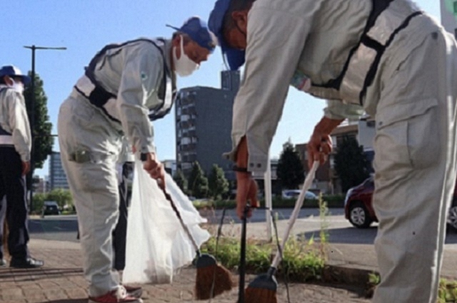 写真：毎月25日の清掃活動