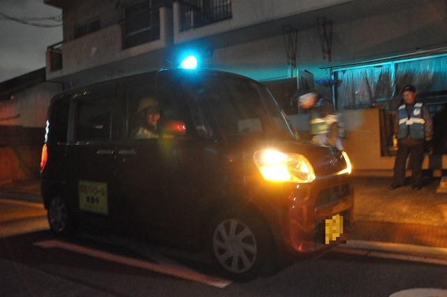 写真:青色パトロール活動の様子