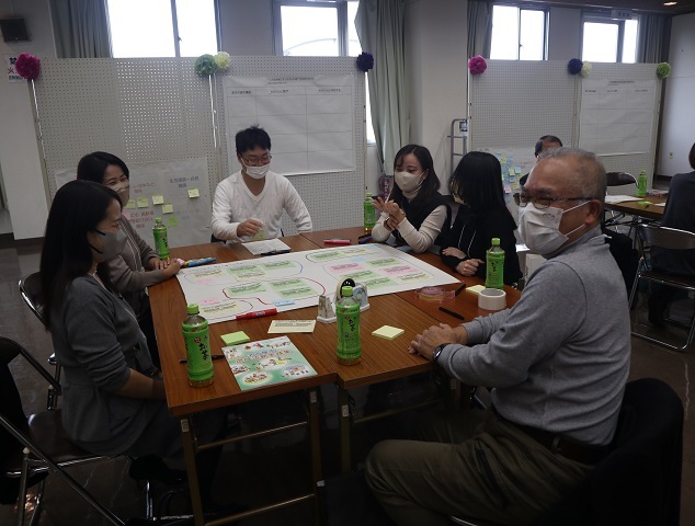 写真:学区のいいところ探しゲームのシート砂田橋