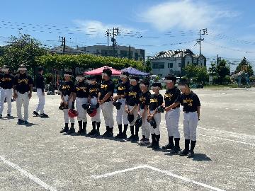 写真:東志賀ジュニアクラブソフトボールの様子