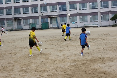 写真:光城学区ジュニアサッカーの様子2
