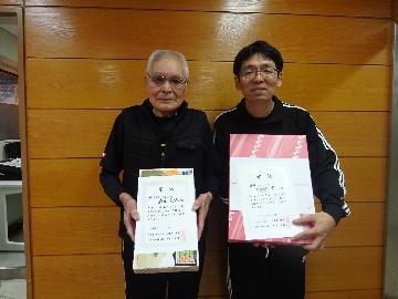 写真:男子Cの部で入賞した皆さん