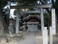 写真:大我麻神社の鳥居